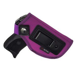 HER TACTICAL Concealed Carry Metal Clip Hip Holster for Compact Gun - Purple